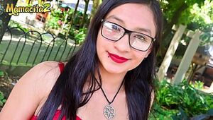 MAMACITAZ - Latina Teenager Eva Cuervo Ravages With Stranger During Lunch Break
