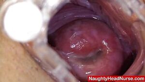 Cork in a taut madam physician vulva