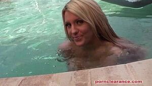 Ember Reigns Gets Nude In The Pool