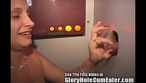 Bonnie Drinks Explosions in Tampa Public Pornography Shop Gloryhole