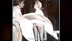Prominent Actress Marilyn Monroe Antique Nudes Compilation Flick